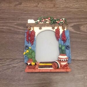 Cactus Window Novelty Picture Table Top Frame - Vintage Decorative Photo Frame